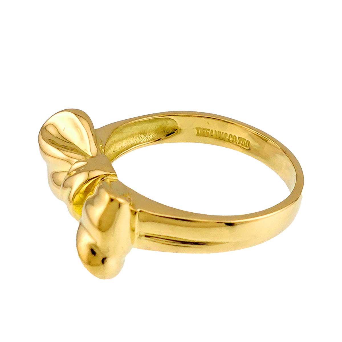 Ribbon Ring 18K Yellow Gold 750 size5.25(US)