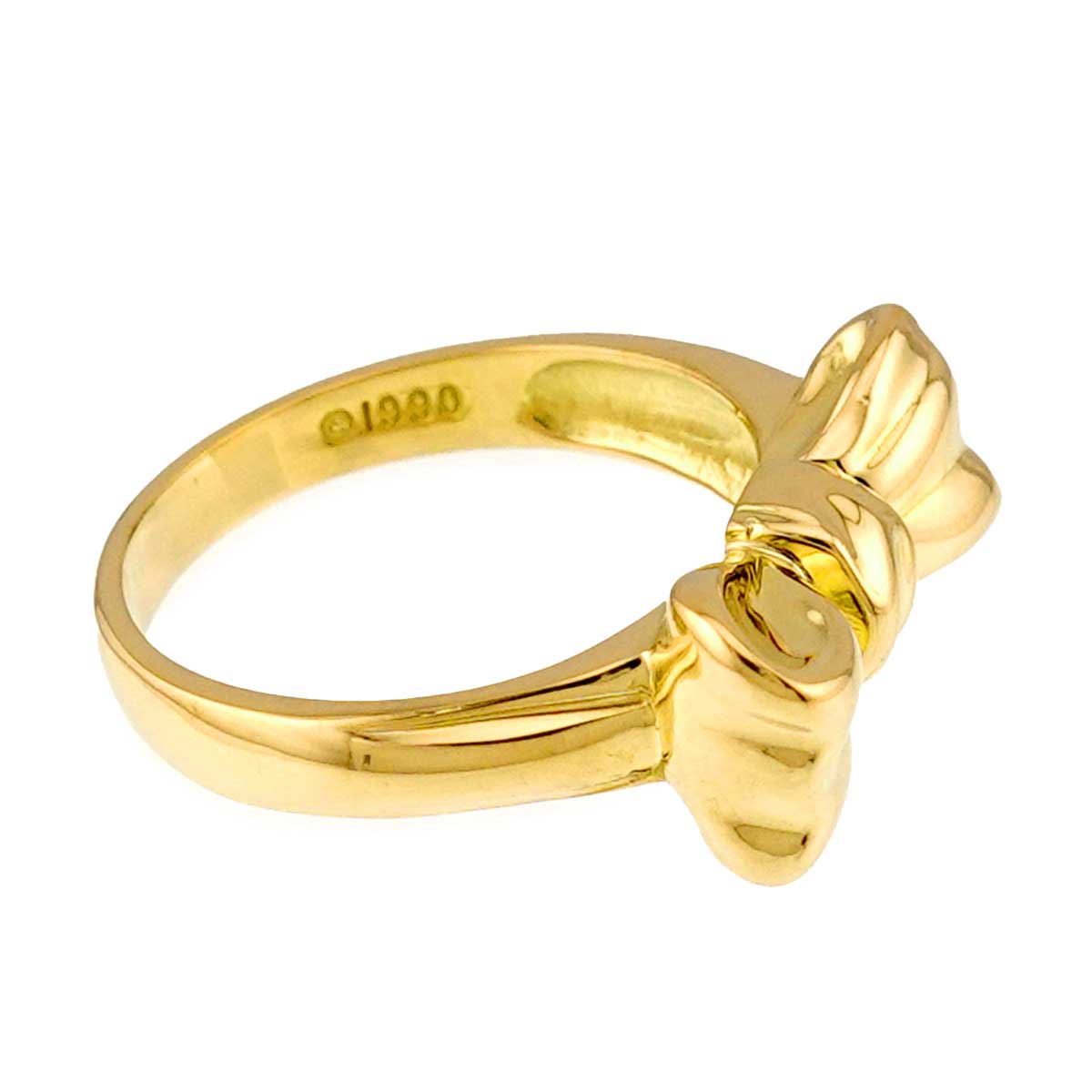 Ribbon Ring 18K Yellow Gold 750 size5.25(US)