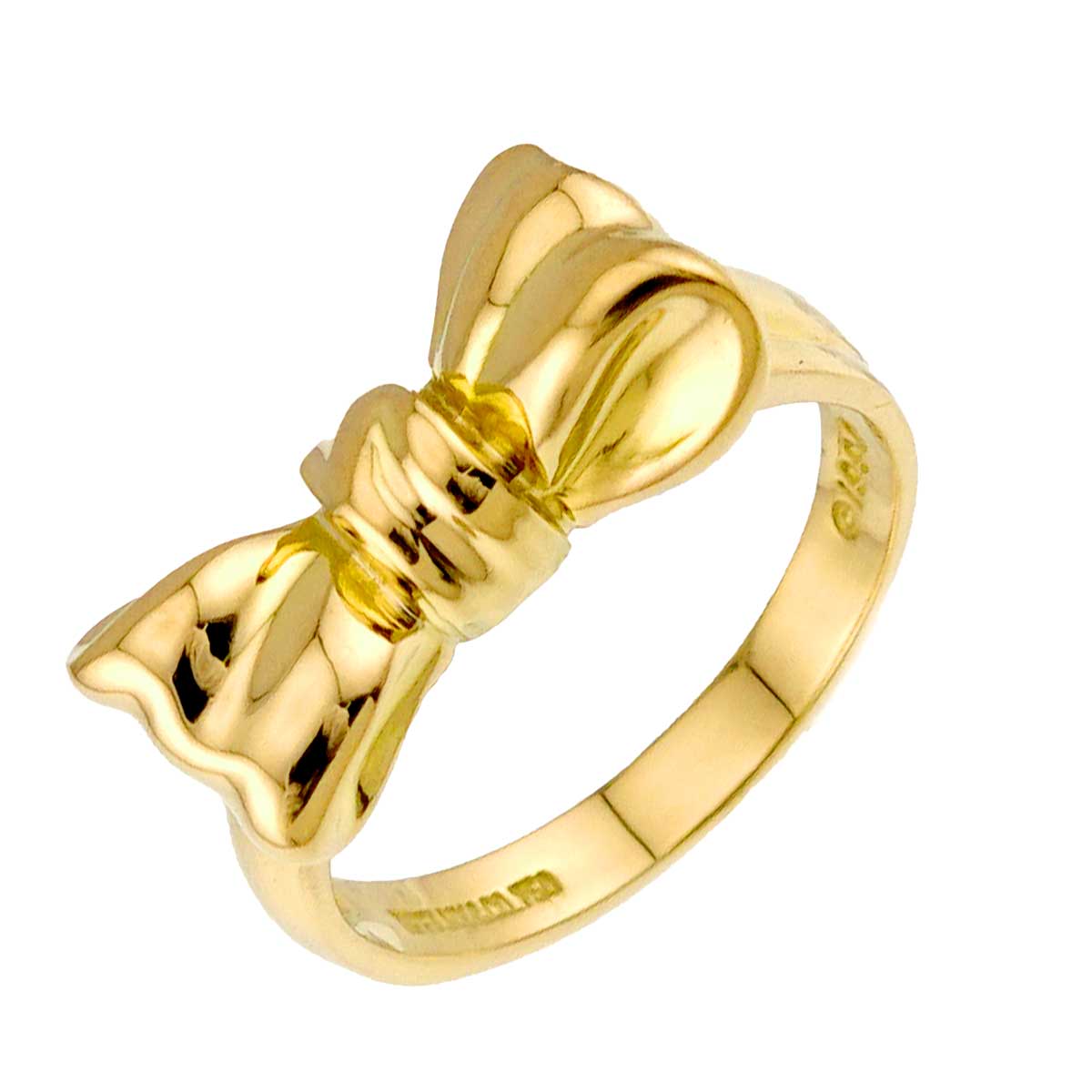 Ribbon Ring 18K Yellow Gold 750 size5.25(US)