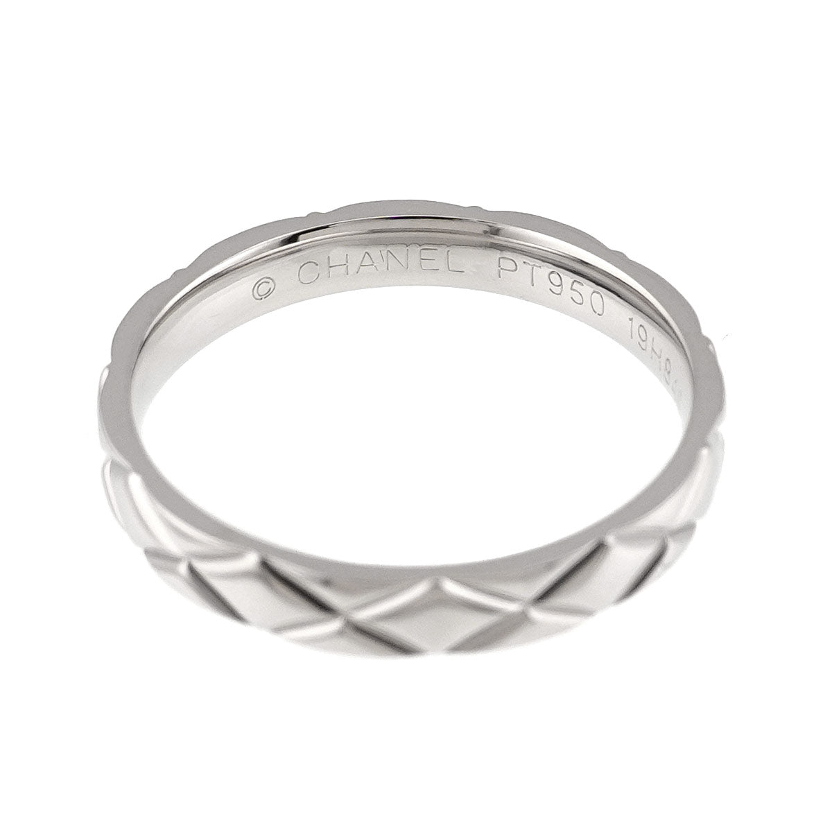 Matelasse Ring Pt Platinum size60 9(US)