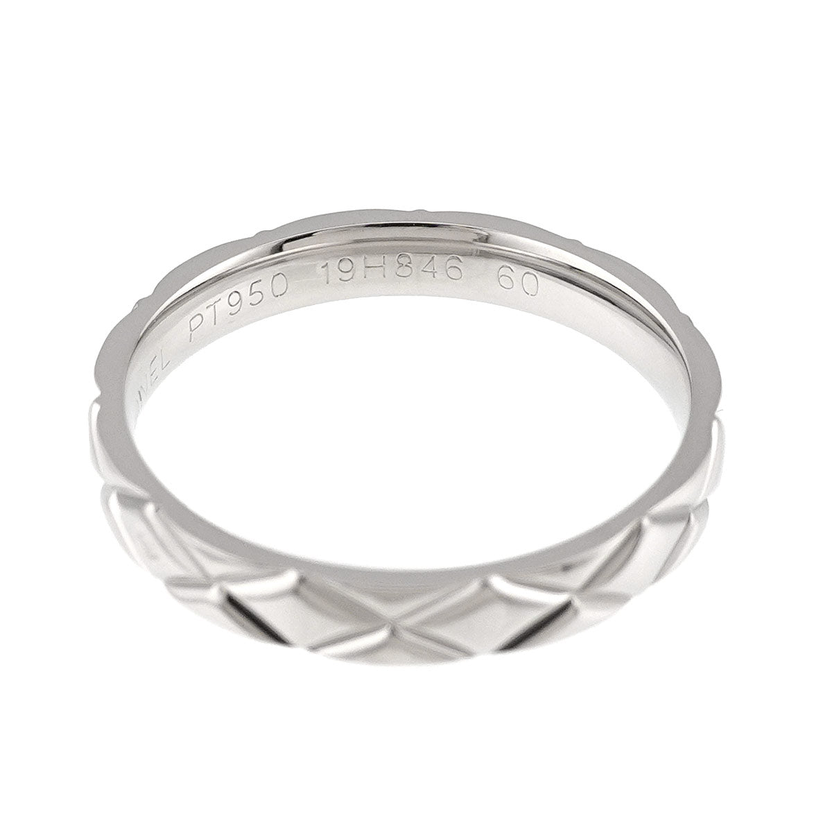 Matelasse Ring Pt Platinum size60 9(US)