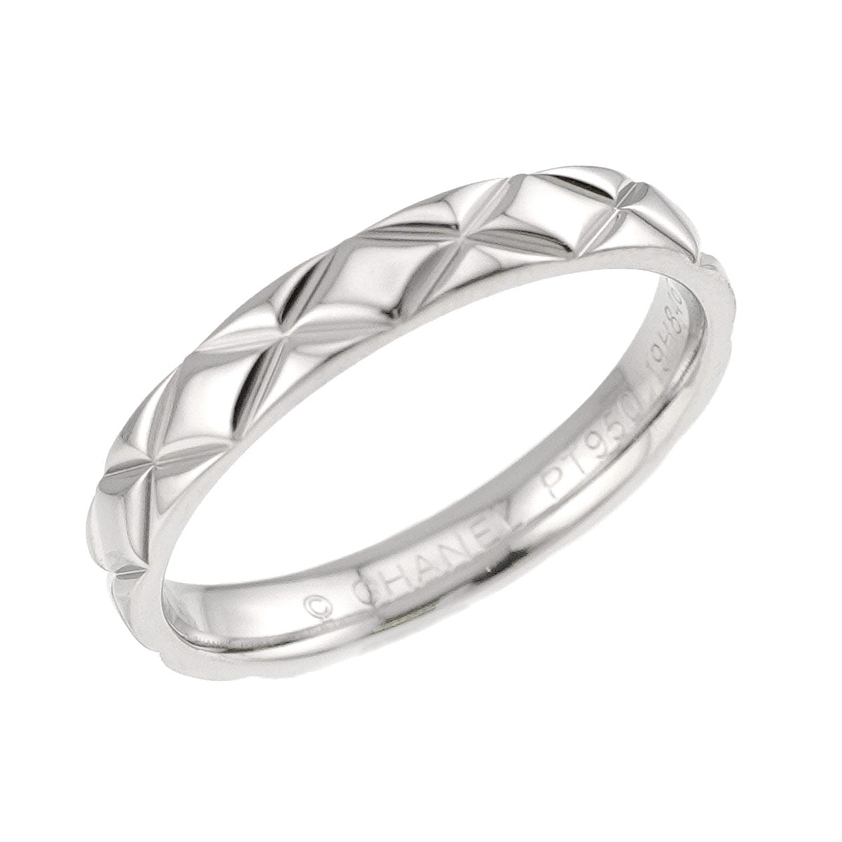 Matelasse Ring Pt Platinum size60 9(US)