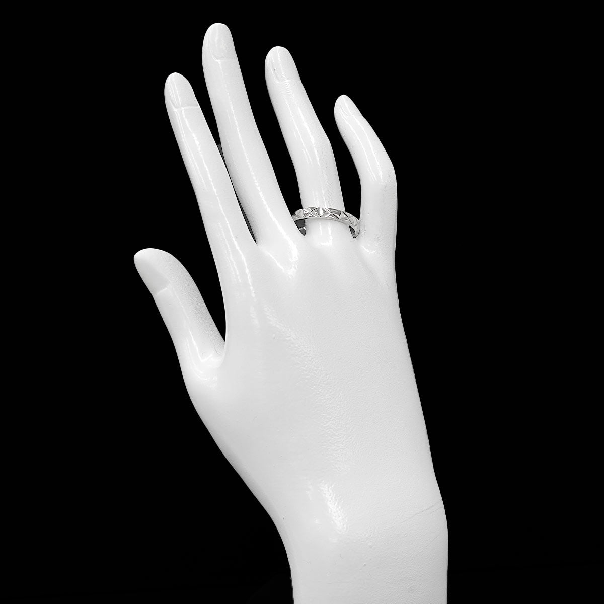 Matelasse Ring Pt Platinum size60 9(US)