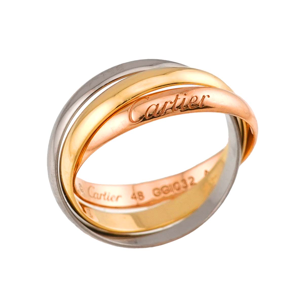 Trinity Ring SM 18K YG WG PG 750 Size48 4.5(US)