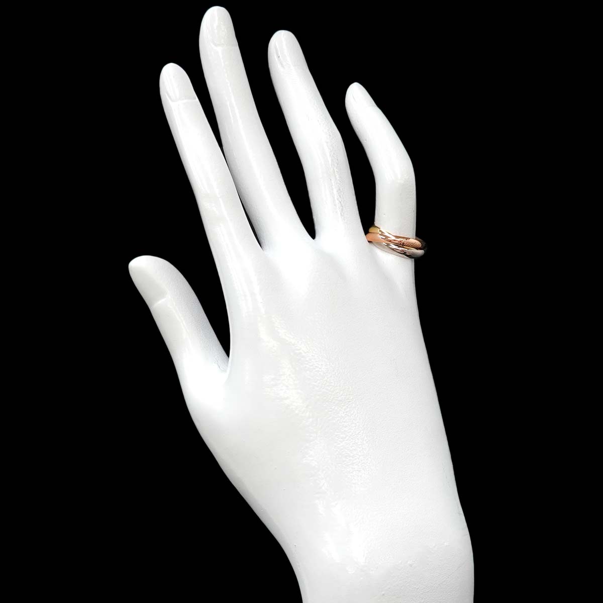 Trinity Ring SM 18K YG WG PG 750 Size48 4.5(US)