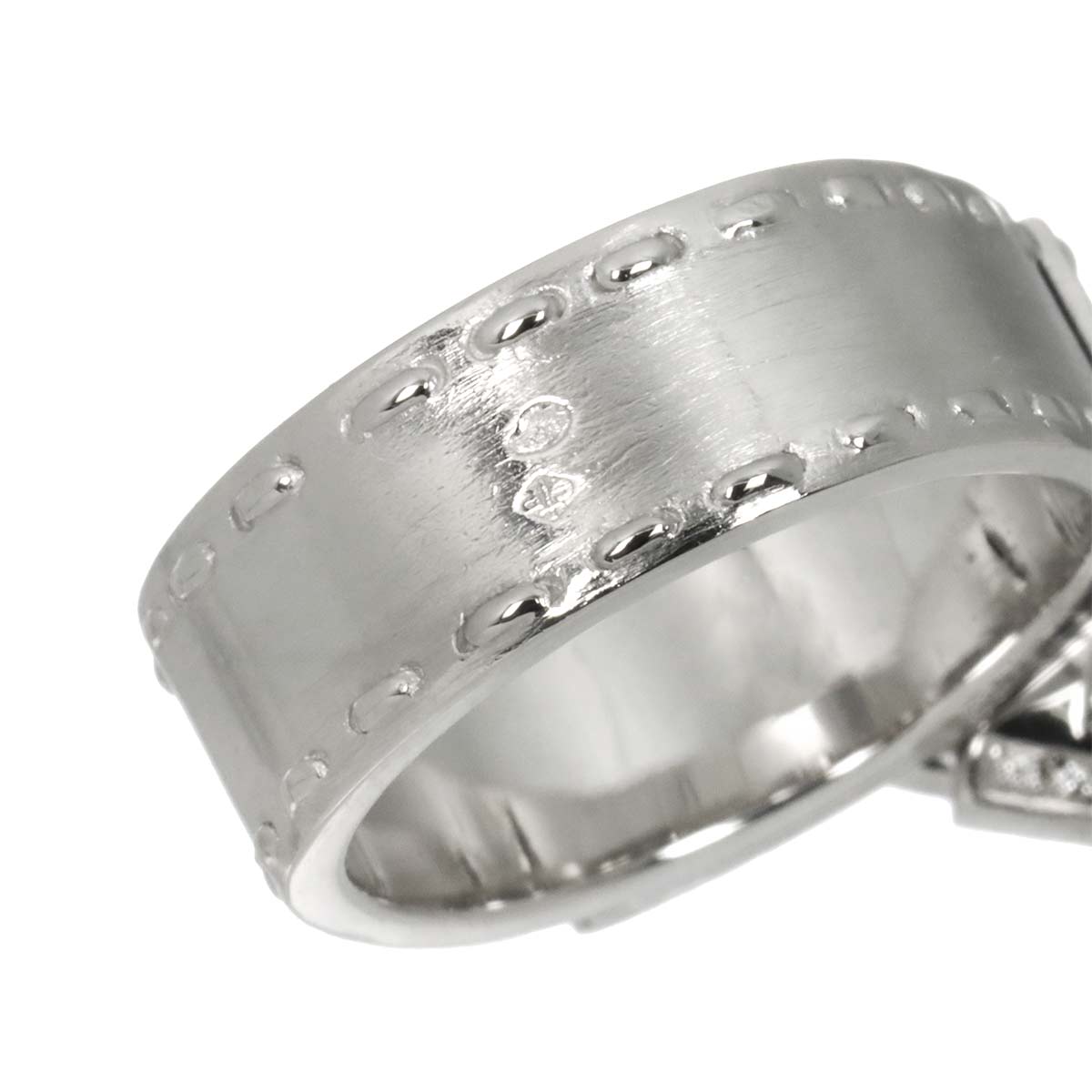 Kelly Diamond Ring 18K WG 750 Size54 6.5-6.75(US)