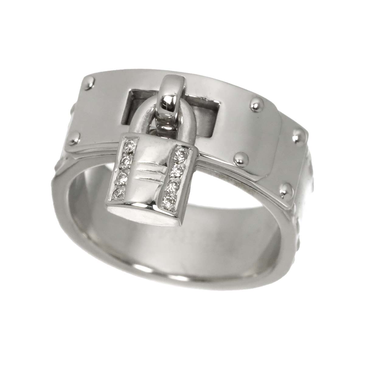 Kelly Diamond Ring 18K WG 750 Size54 6.5-6.75(US)