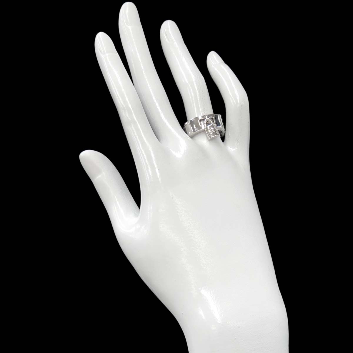 Kelly Diamond Ring 18K WG 750 Size54 6.5-6.75(US)
