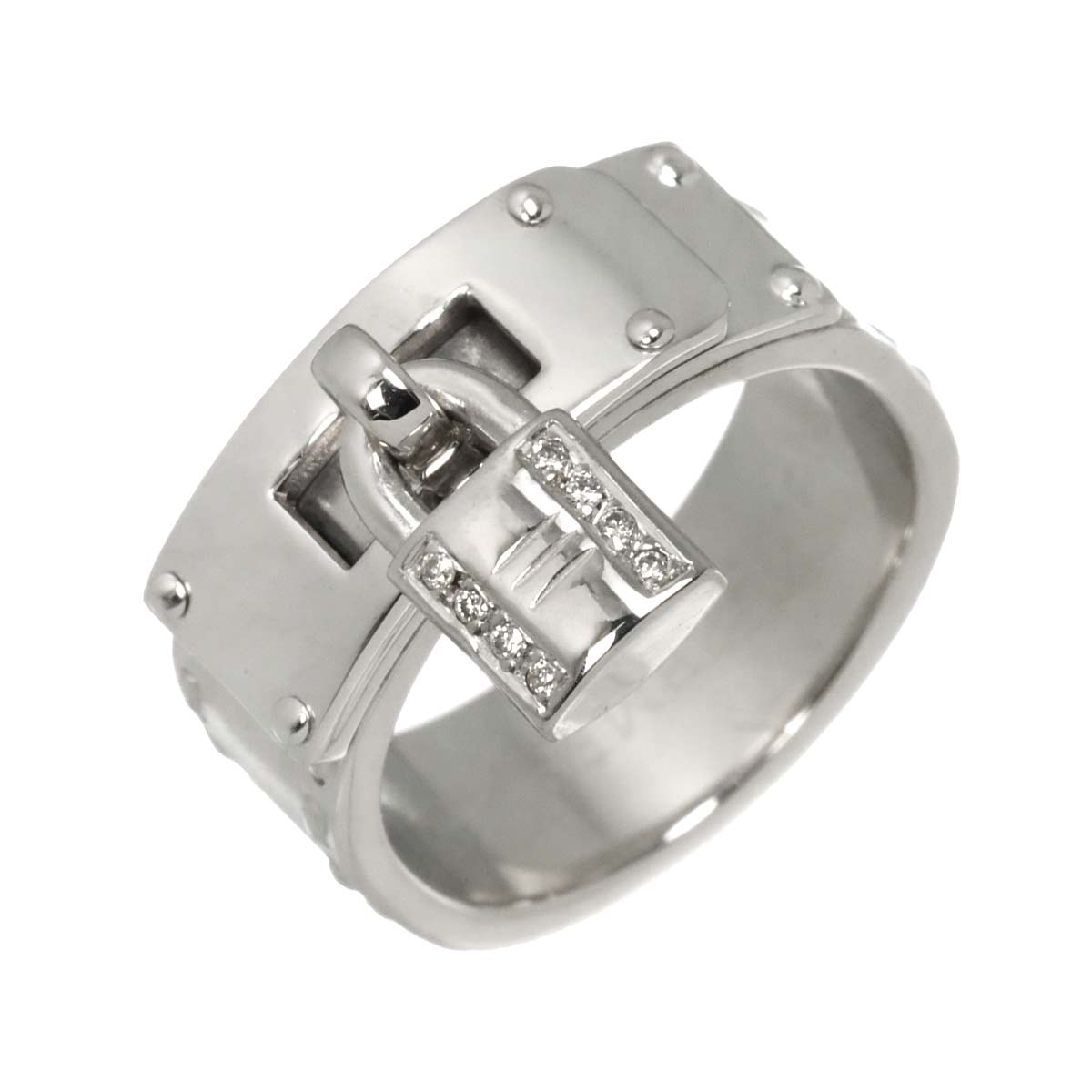 Kelly Diamond Ring 18K WG 750 Size54 6.5-6.75(US)