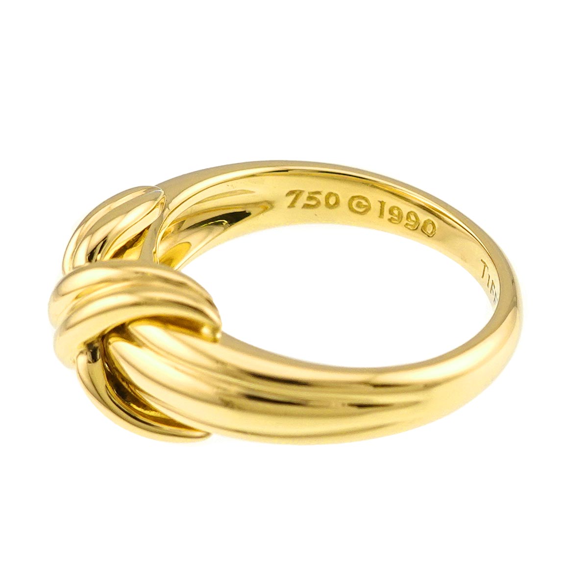 Signature Ring 18K Yellow Gold 750 size6(US)