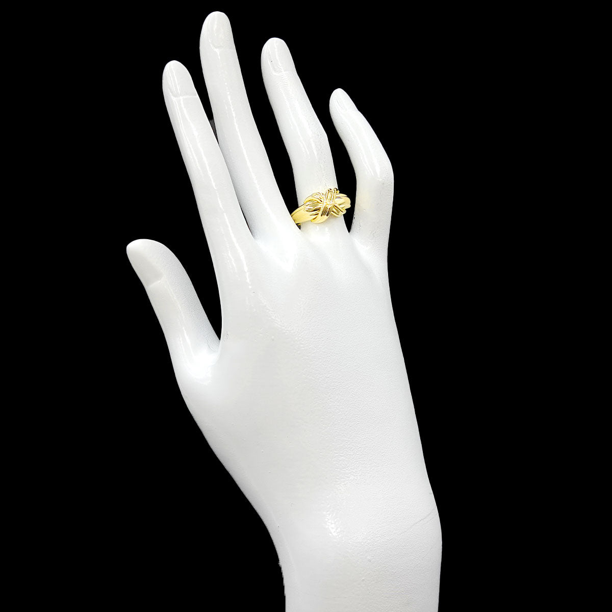 Signature Ring 18K Yellow Gold 750 size6(US)