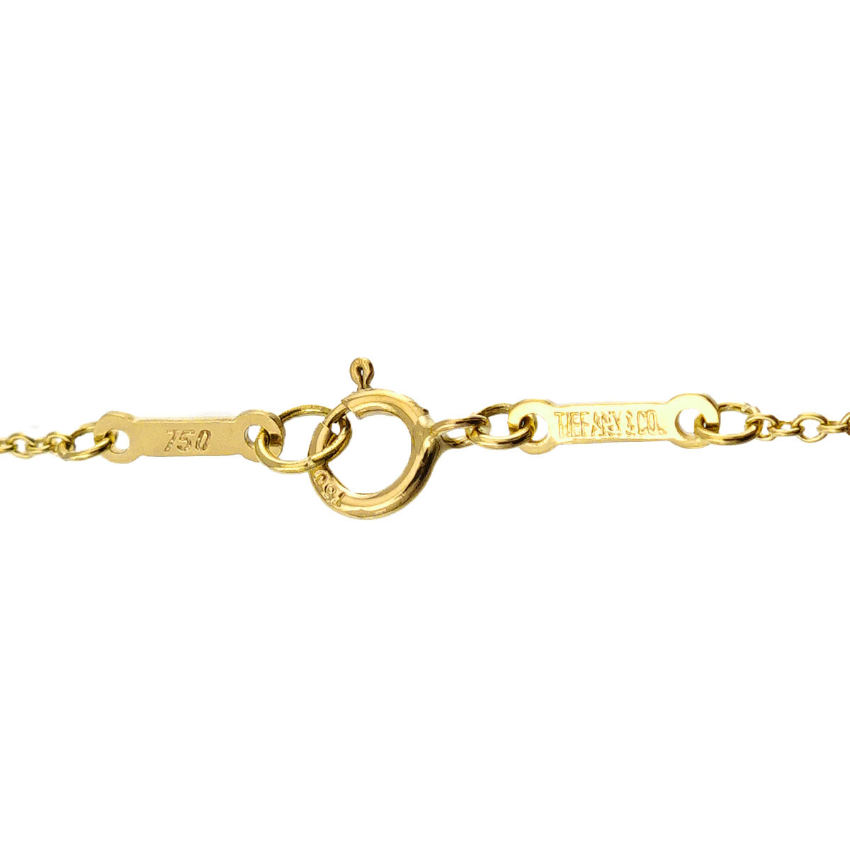 Open Heart Necklace 18K Yellow Gold 750