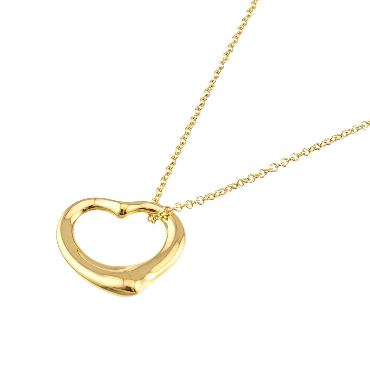 Open Heart Necklace 18K Yellow Gold 750