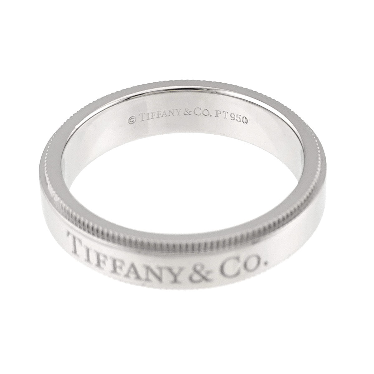 Milgrain Band Ring Pt Platinum Size5.25(US)