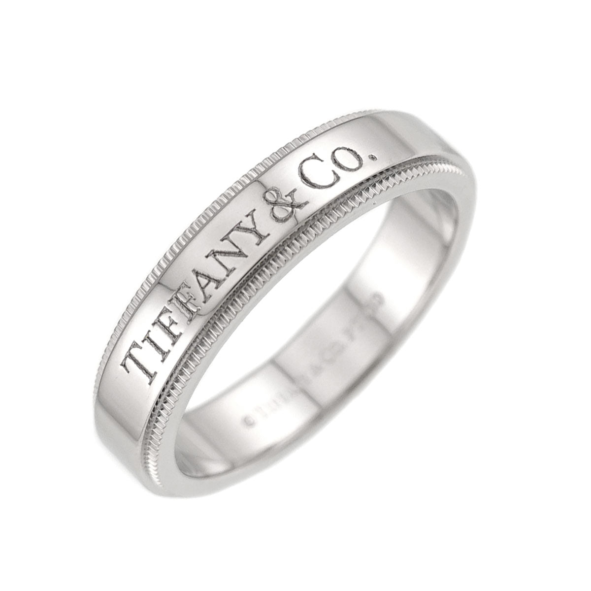 Milgrain Band Ring Pt Platinum Size5.25(US)