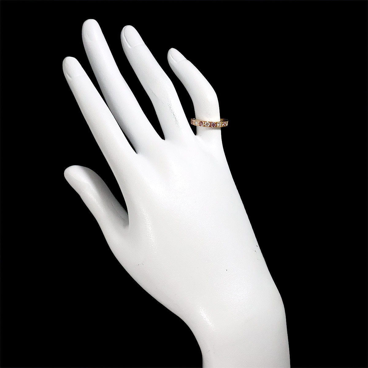 Lanieres Sapphire Diamond Ring 18K PG 750 size47 4(US)