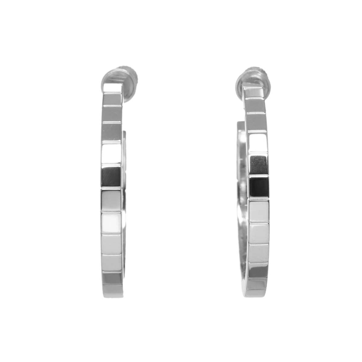 Laniere Earrings Clip on 18K 14K White Gold 750 585