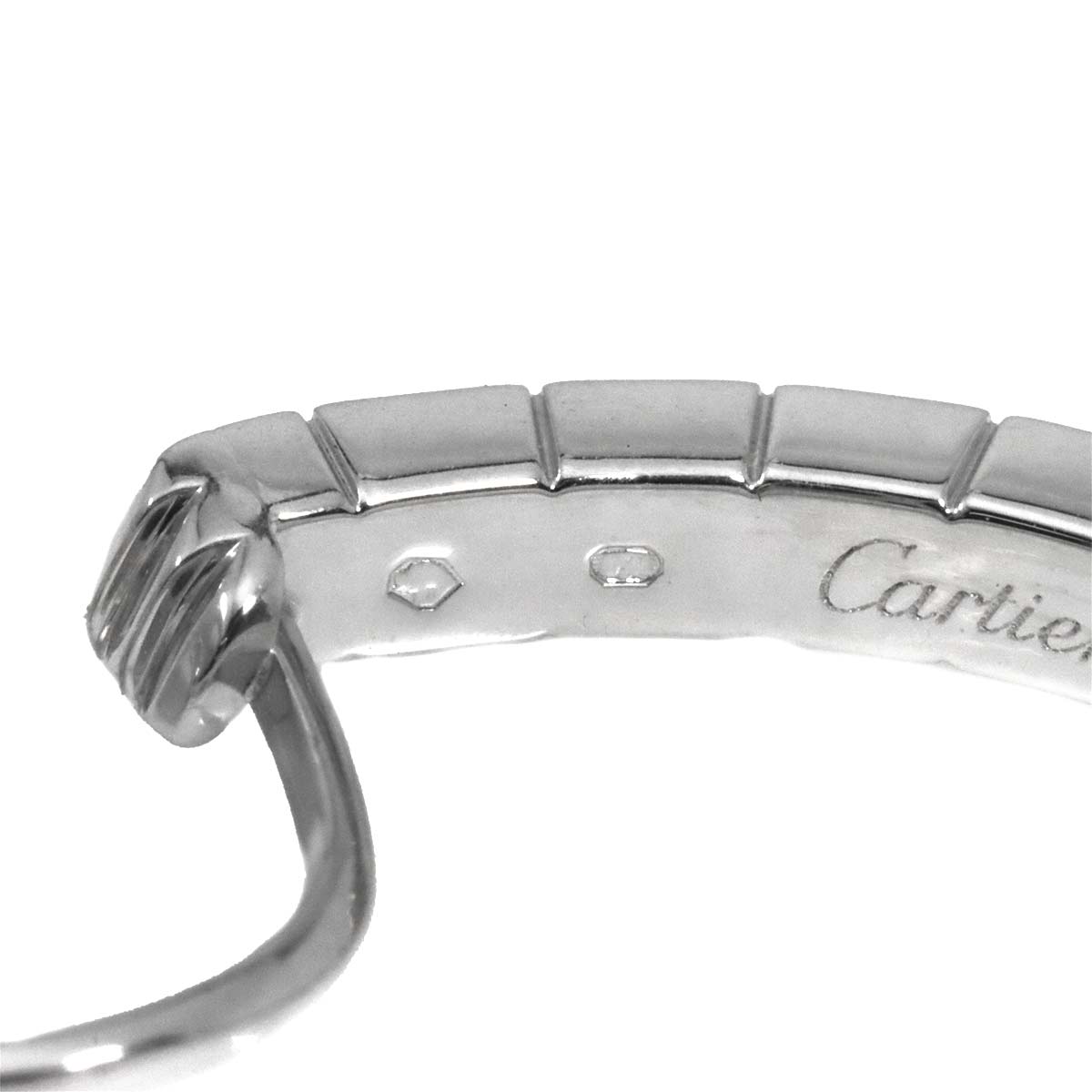 Laniere Earrings Clip on 18K 14K White Gold 750 585