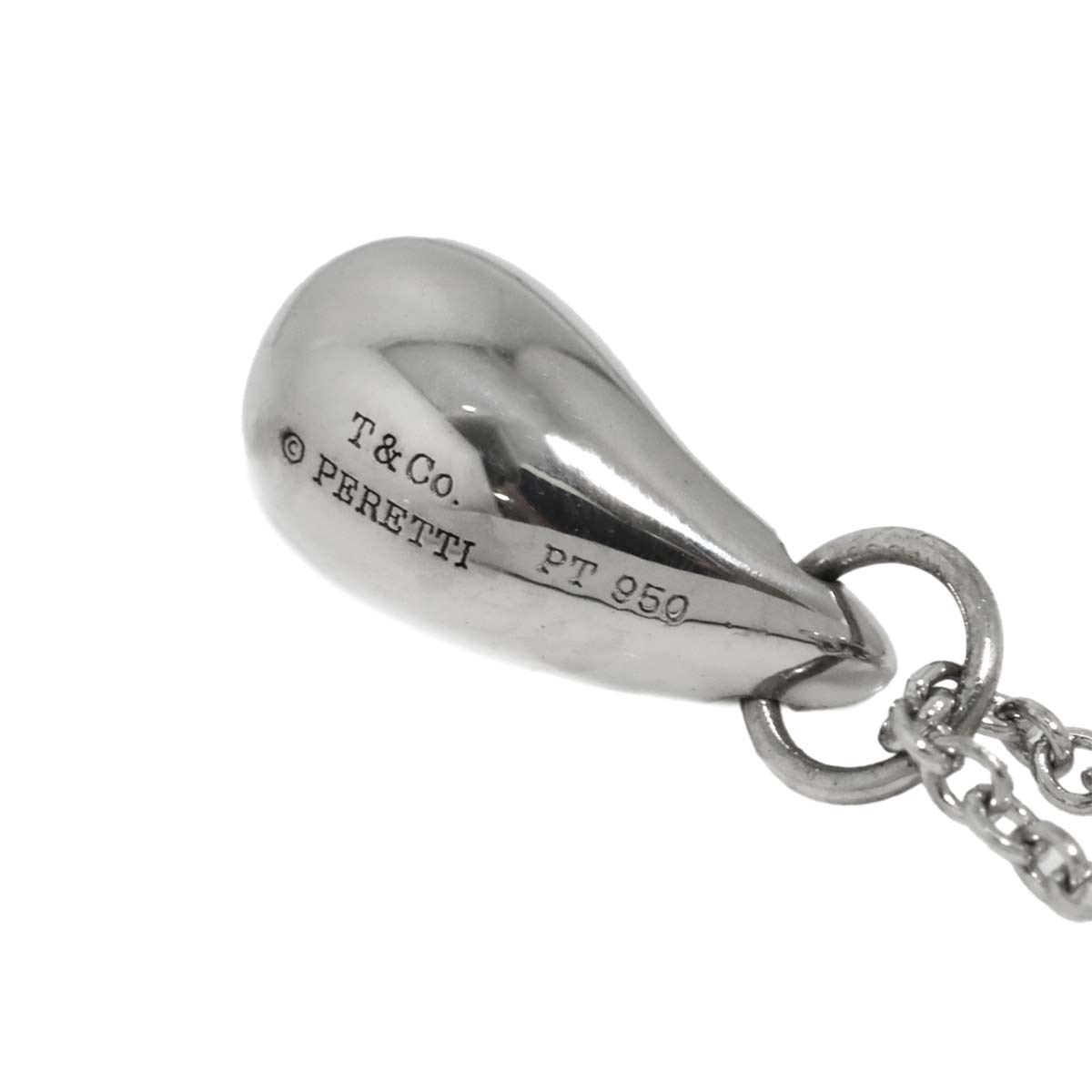 Teardrop Necklace Platinum