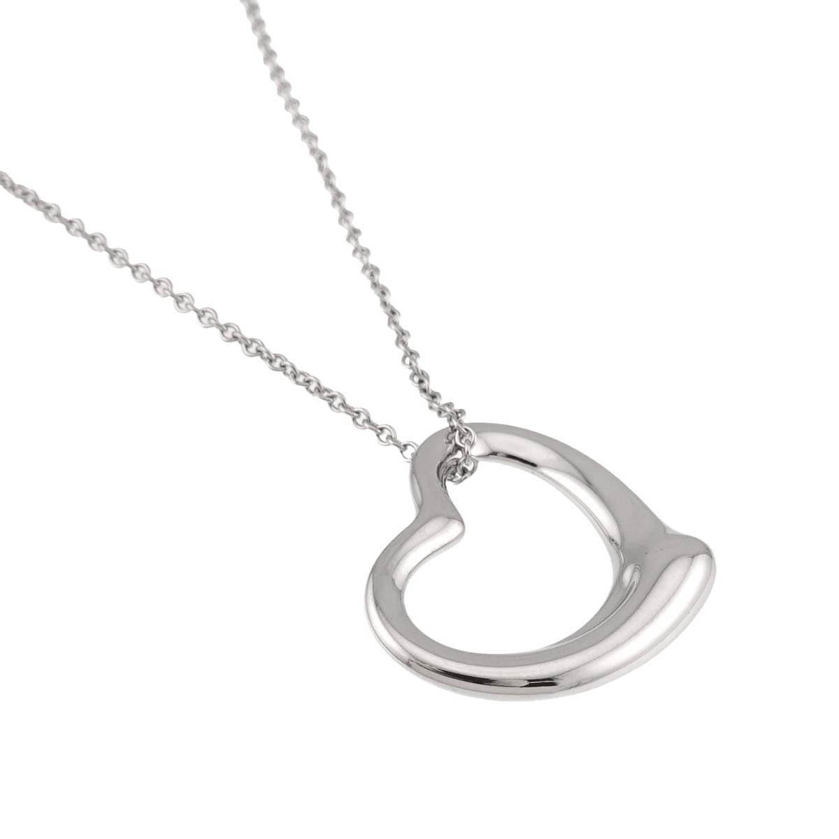 Open Heart Necklace Silver 925