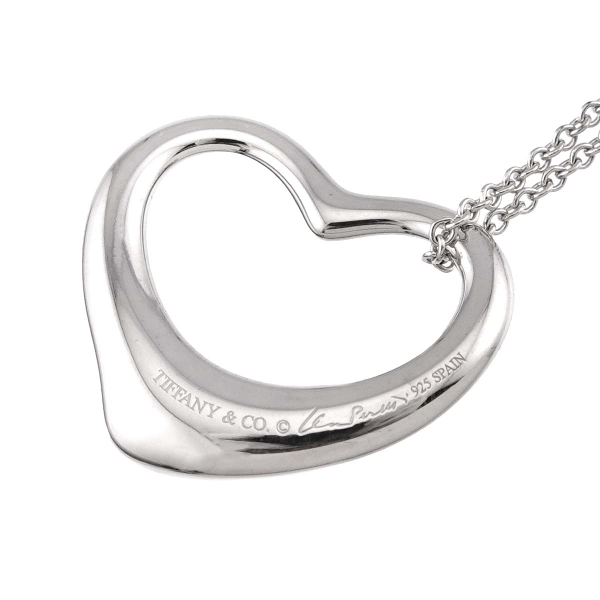 Open Heart Necklace Silver 925