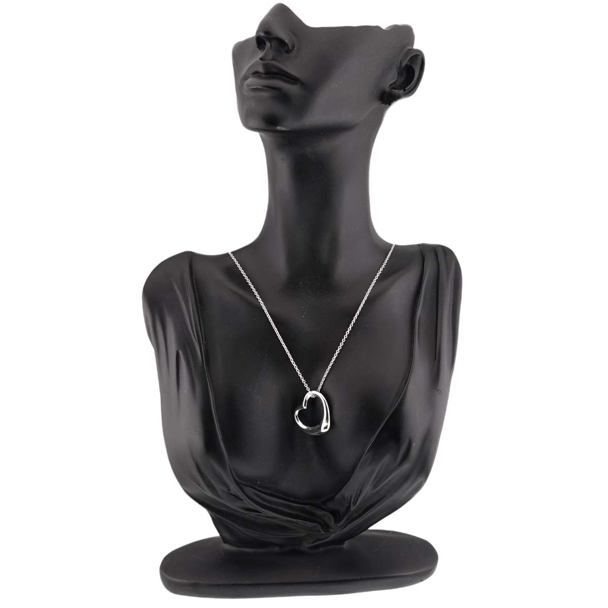 Open Heart Necklace Silver 925
