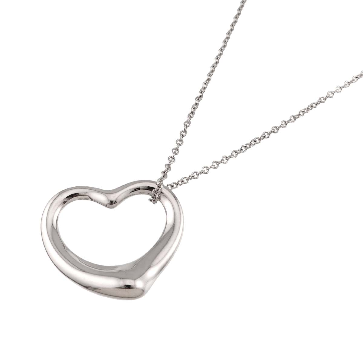 Open Heart Necklace Silver 925