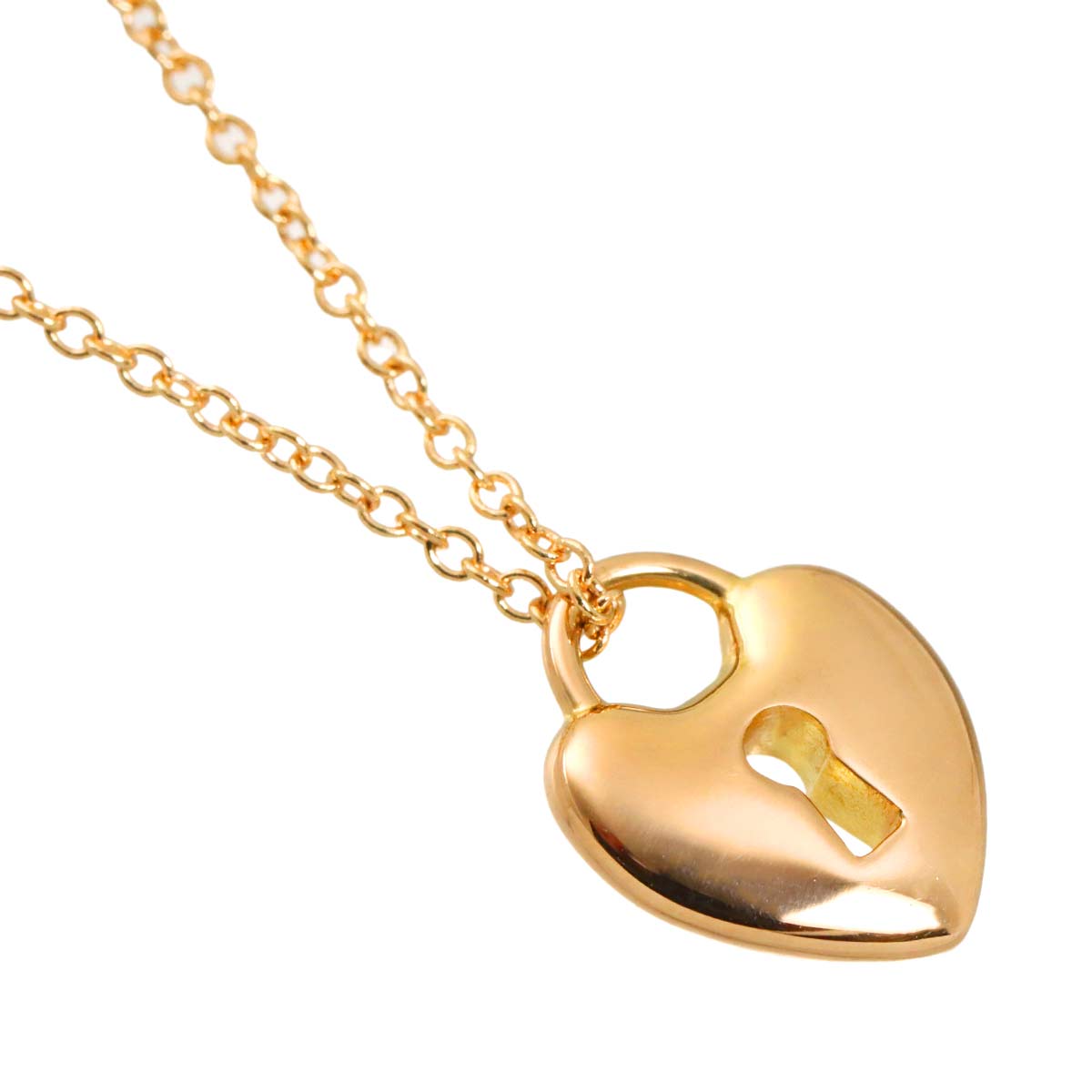 Heart Rock Necklace 18K Pink Gold 750