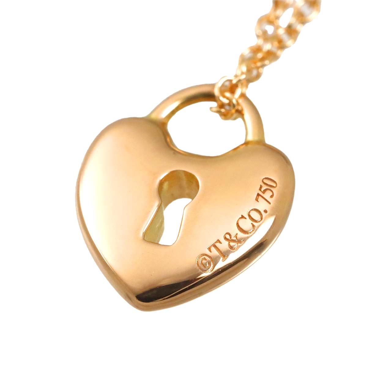 Heart Rock Necklace 18K Pink Gold 750