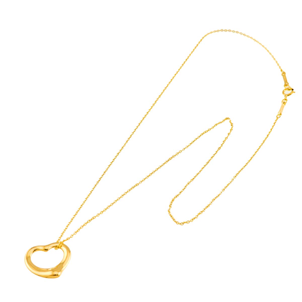 Open Heart Necklace 18K Yellow Gold 750