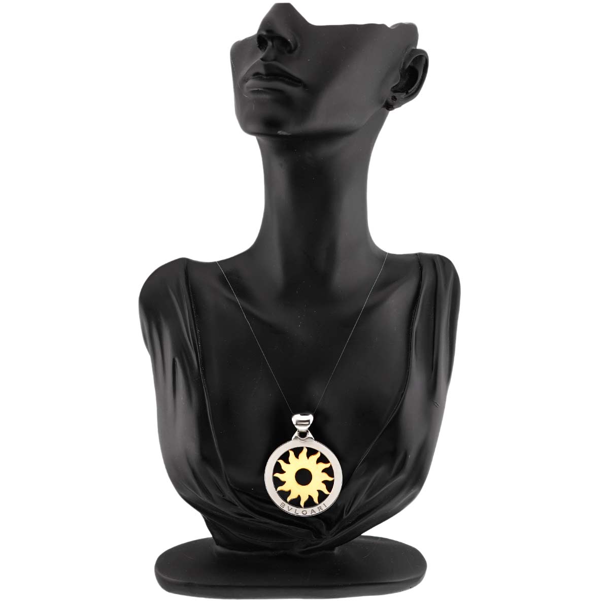 Tondo Sun Pendant Top 18K YG 750 SS