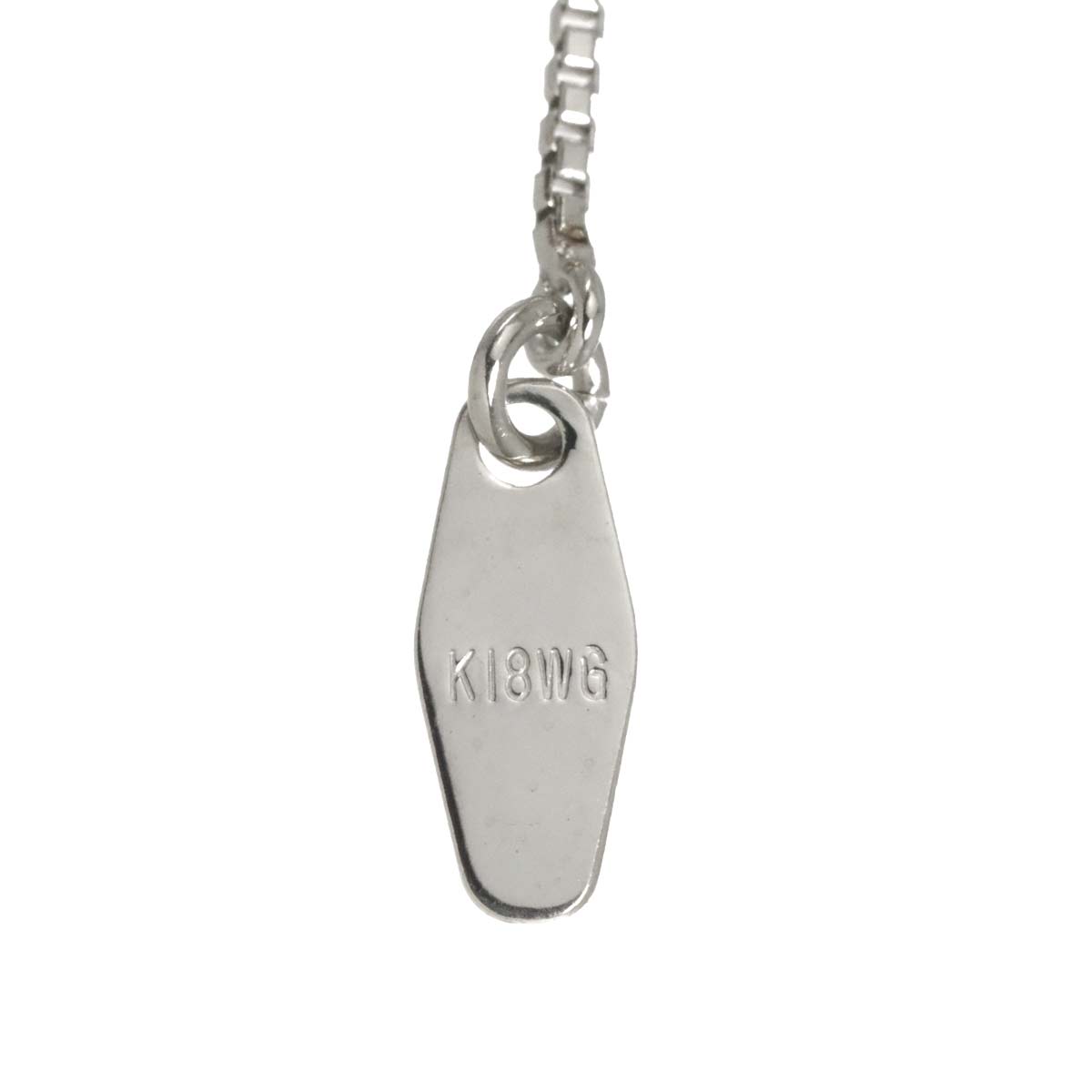 Diamond 0.45ct Necklace 18K White Gold 750