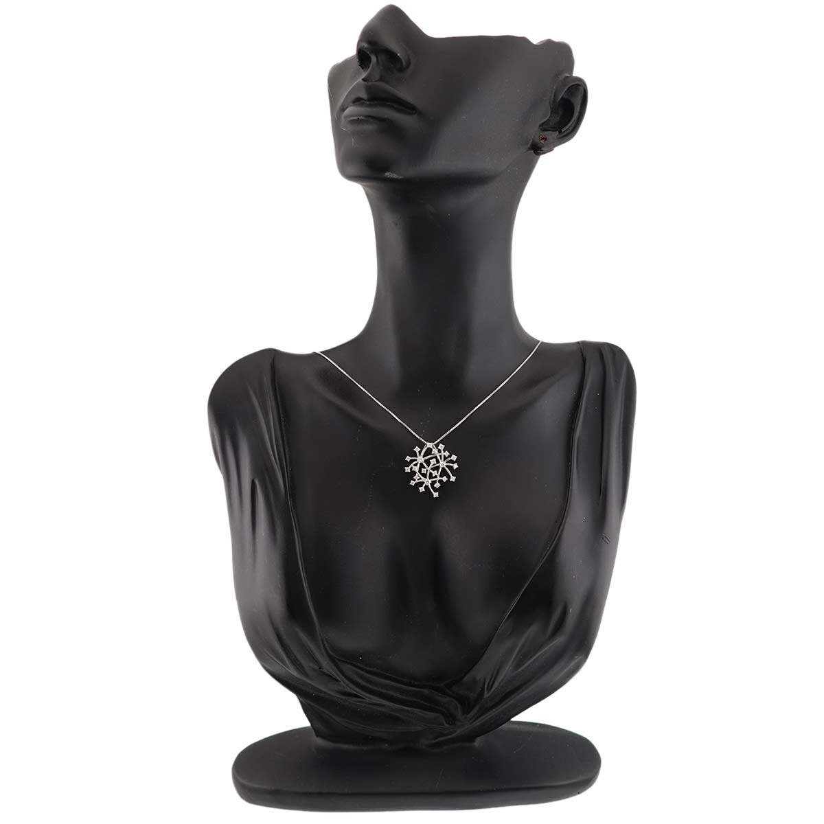 Diamond 0.45ct Necklace 18K White Gold 750
