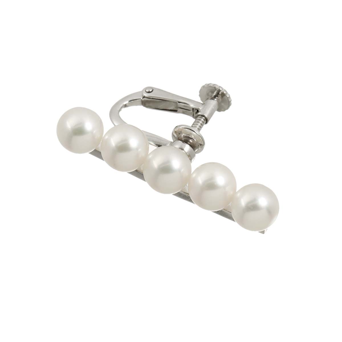 Balance Akoya Pearl Earring 18K WG 750 One Piece only