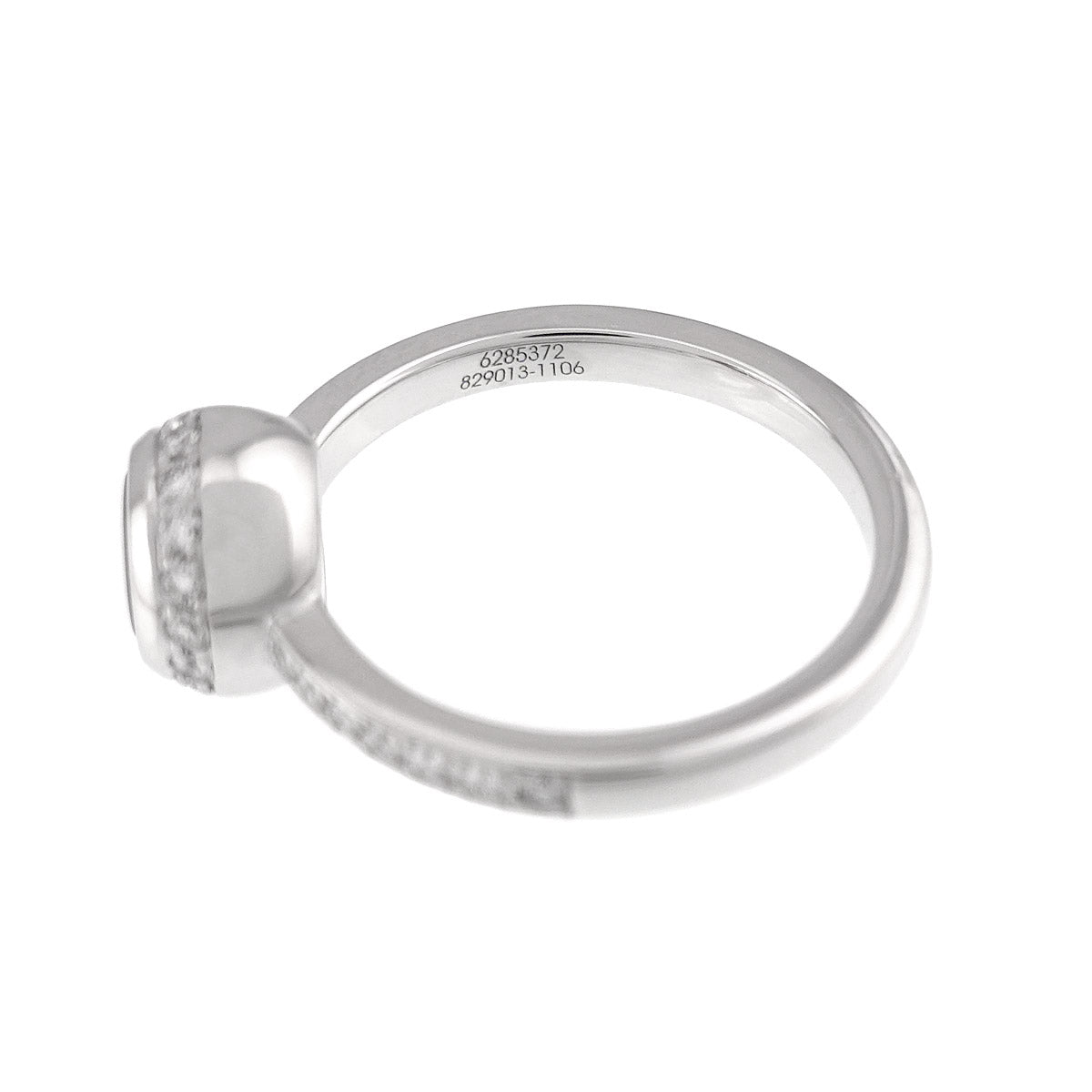 Happy Diamond Heart Ring 18K WG 750 Size4.75-5(US)