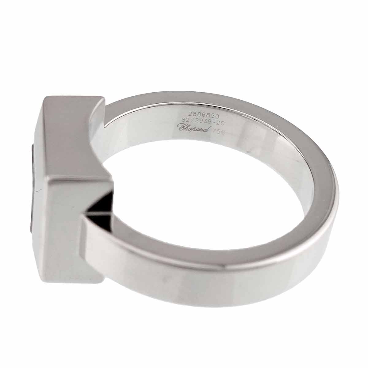Diamond Ring 18K White Gold 750 Size6.25-6.5(US)
