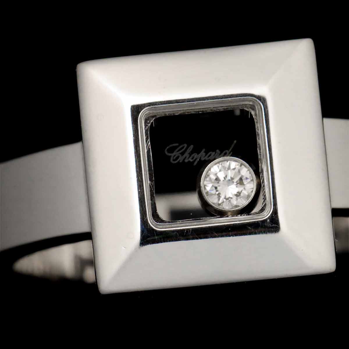 Diamond Ring 18K White Gold 750 Size6.25-6.5(US)