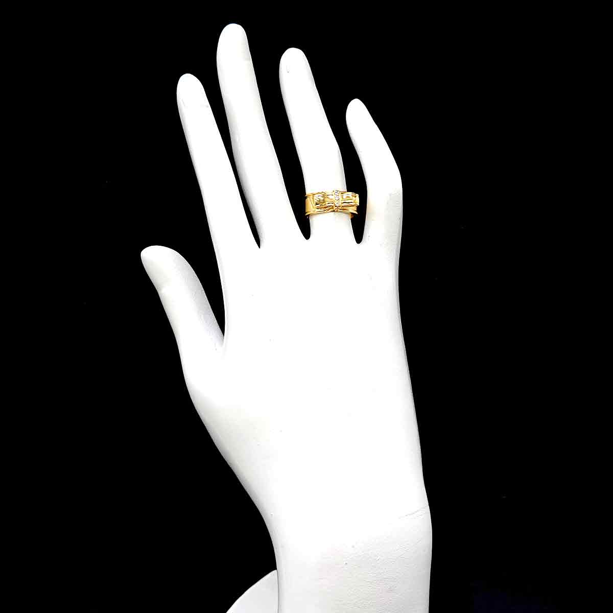 Artemis Diamond Ring 18K YG 750 Size49 4(US)