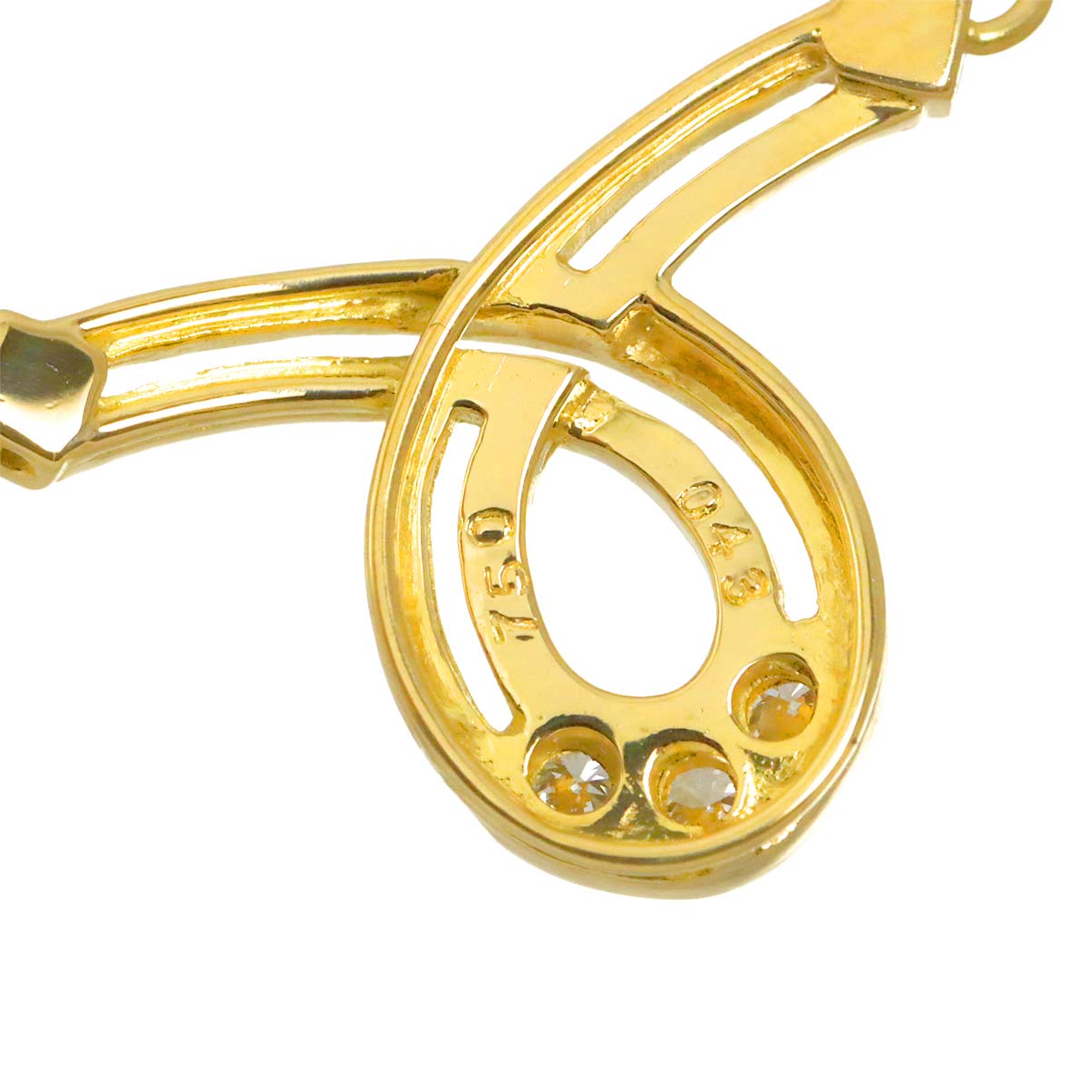 Diamond Necklace 18K Yellow Gold 750