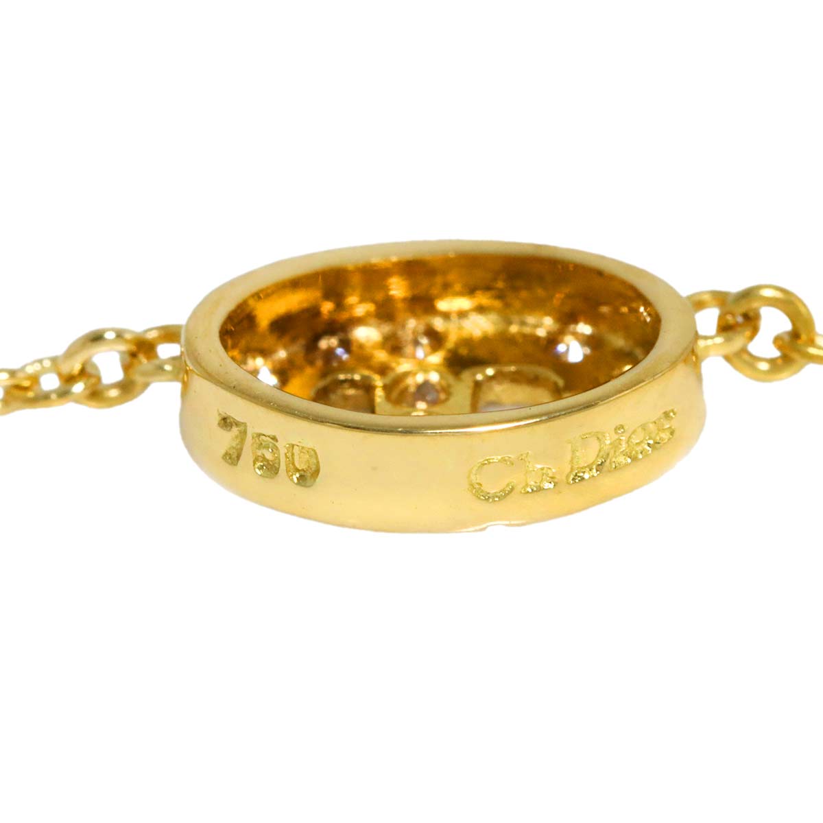 Diamond Necklace 18K Yellow Gold 750
