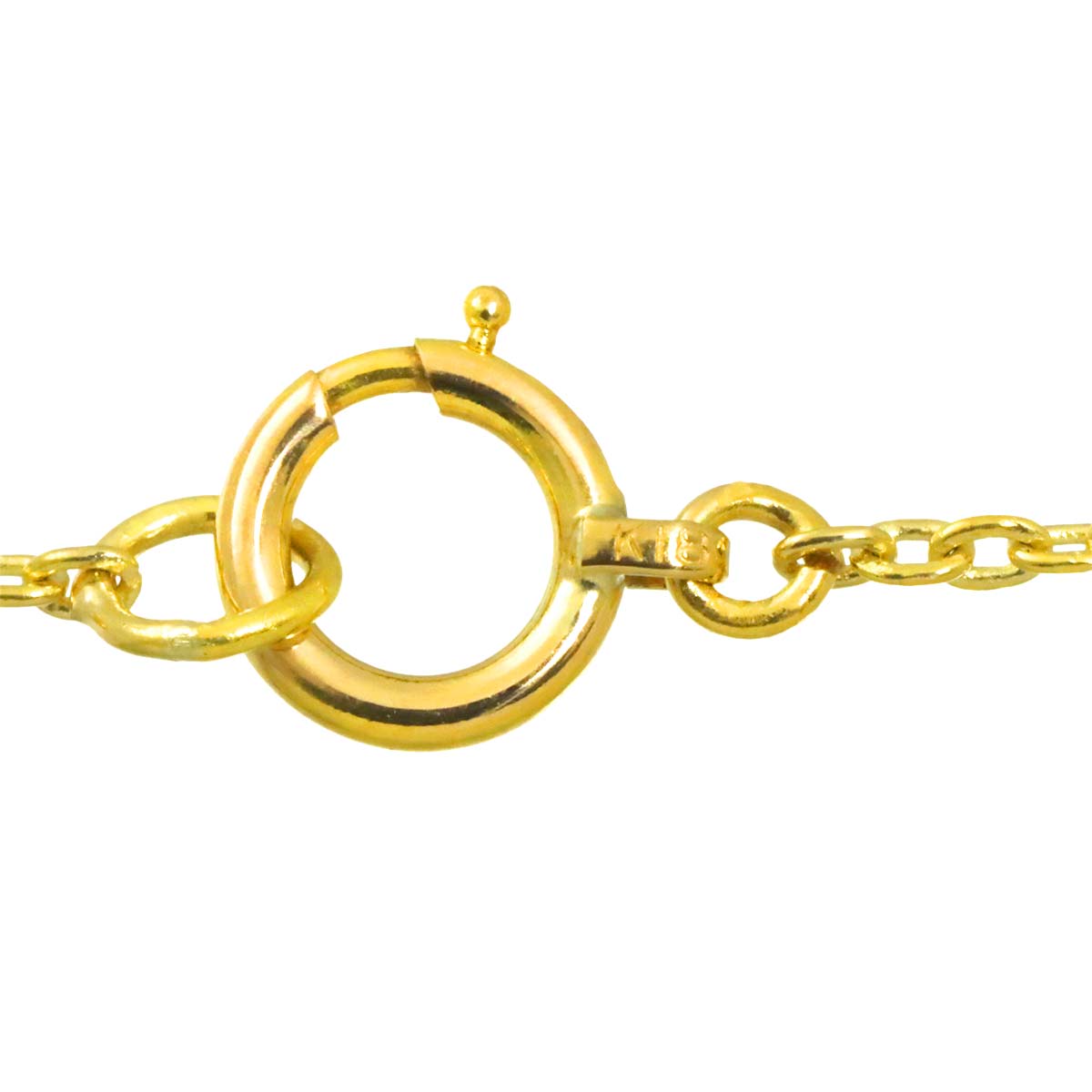 Diamond Necklace 18K Yellow Gold 750