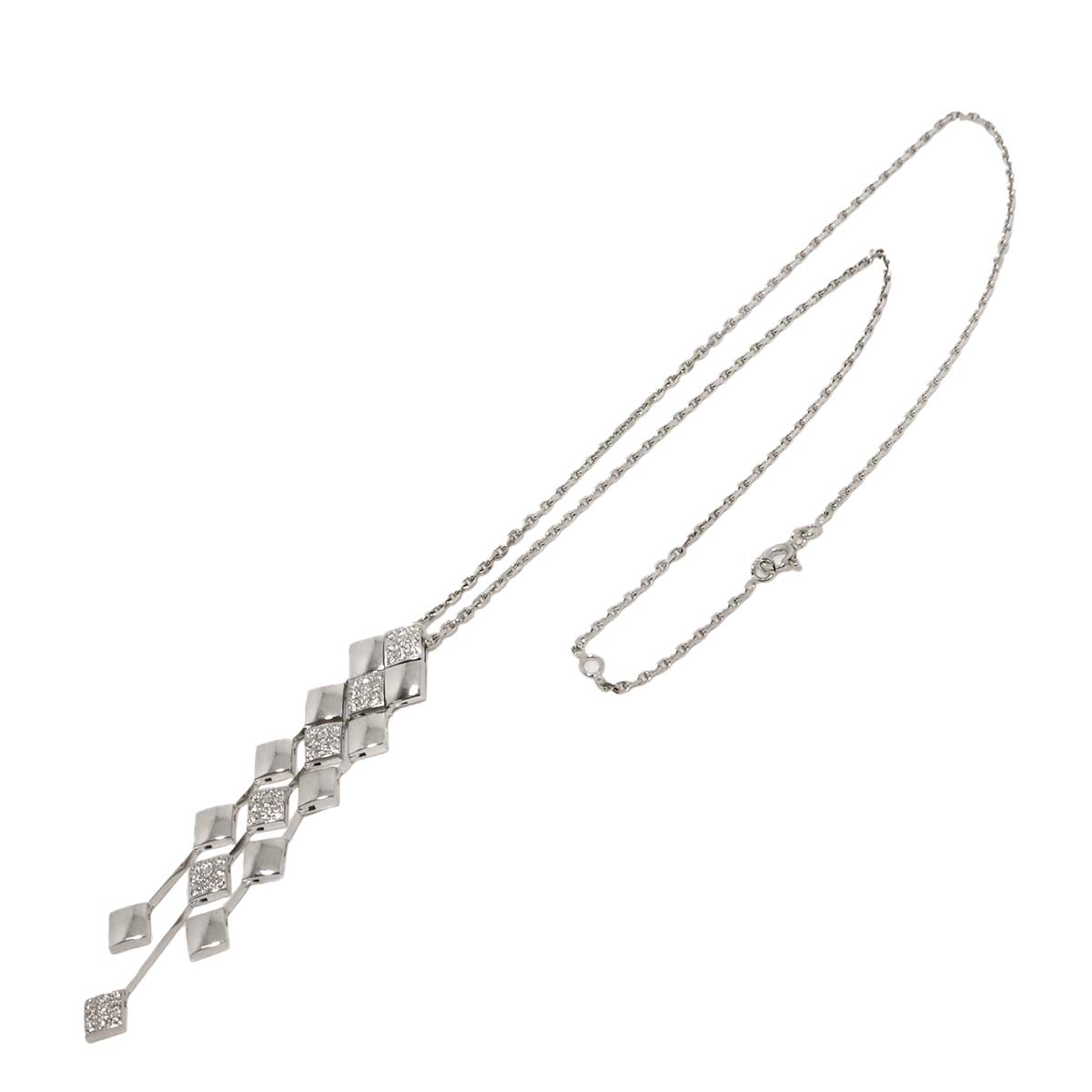 Materasse Diamond Necklace 18K White Gold 750