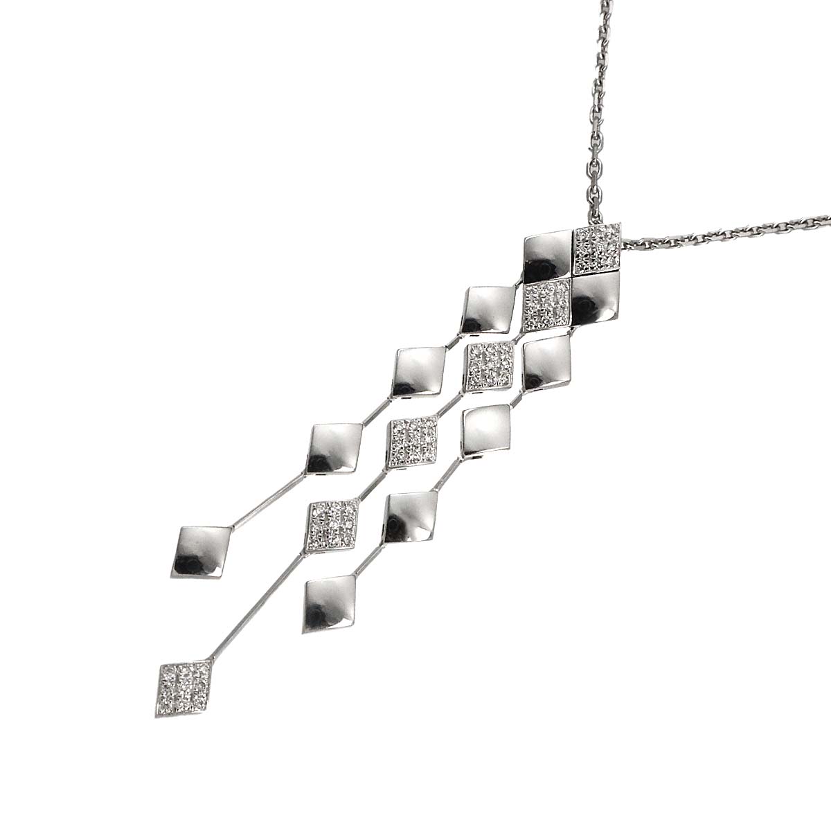 Materasse Diamond Necklace 18K White Gold 750