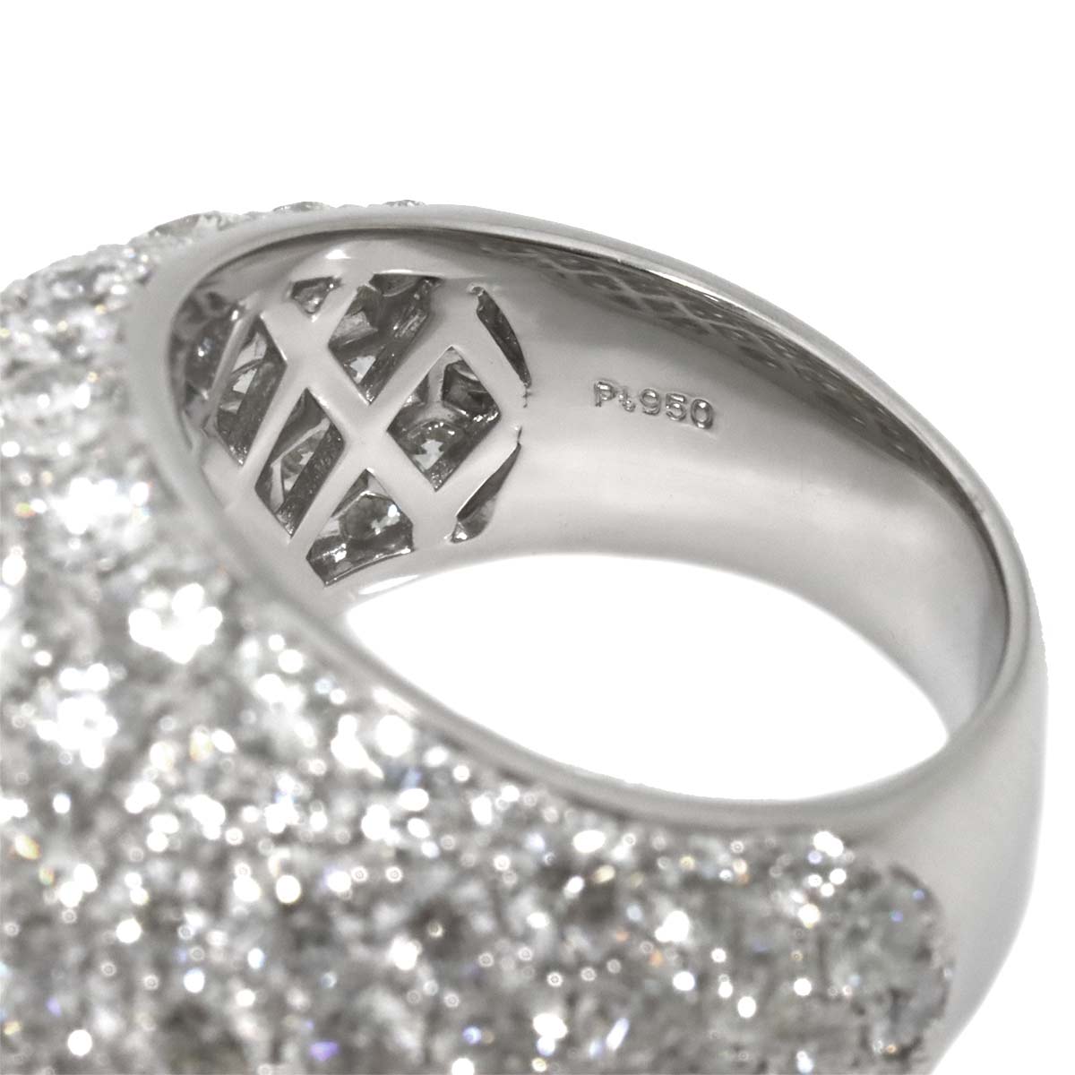 Diamond 10.00ct Ring Pt Platinum size6.75-7.25(US)