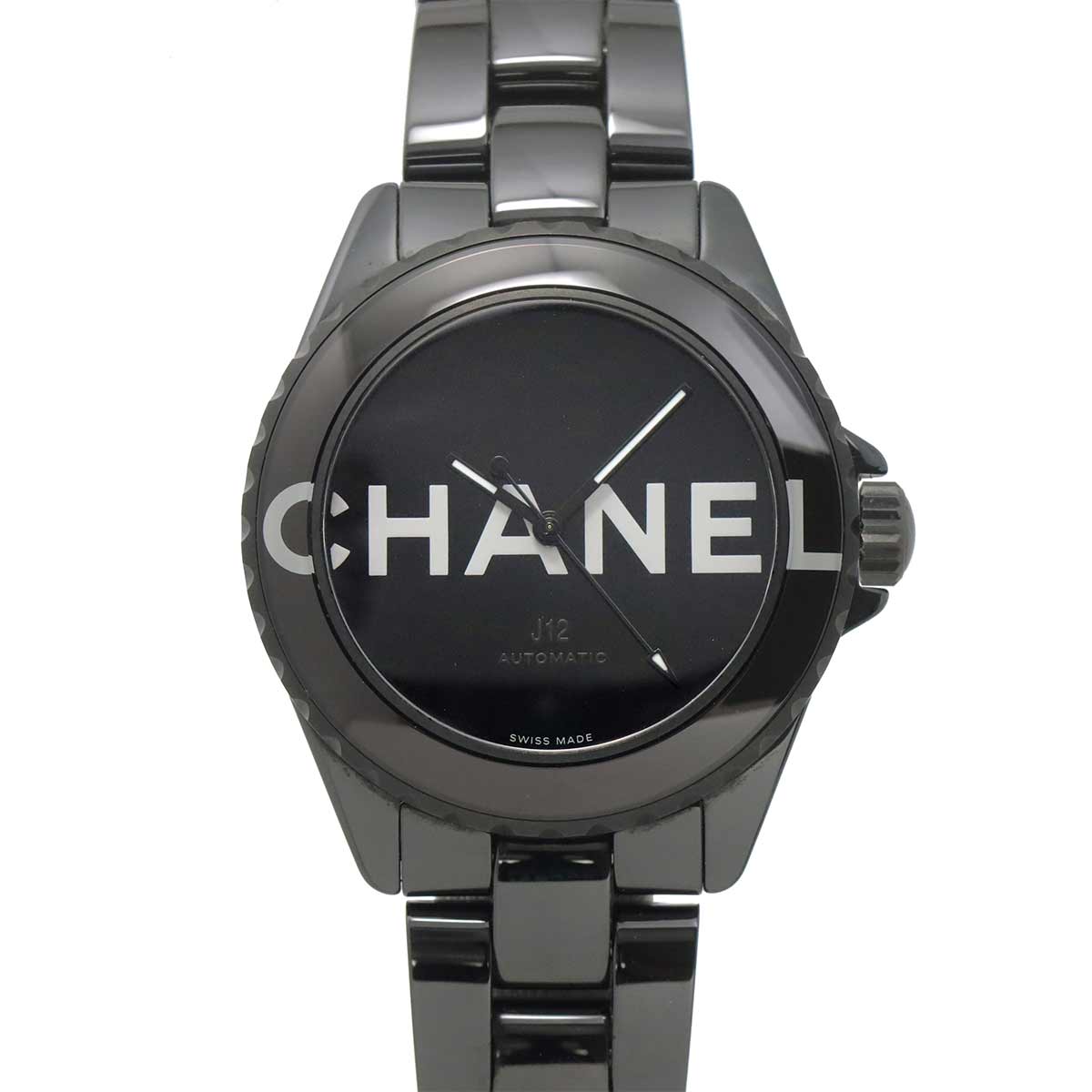 J12 38mm Wanted de Chanel H7418 Ceramic Automatic Black Dial
