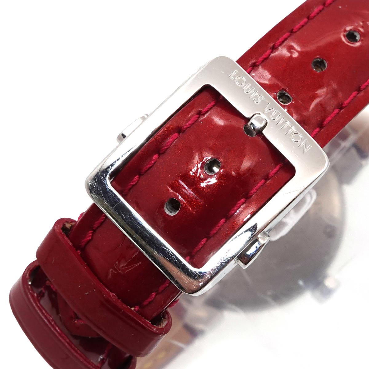 Tambour WTour Q121Z Quartz Diamond Red Dial Ladies