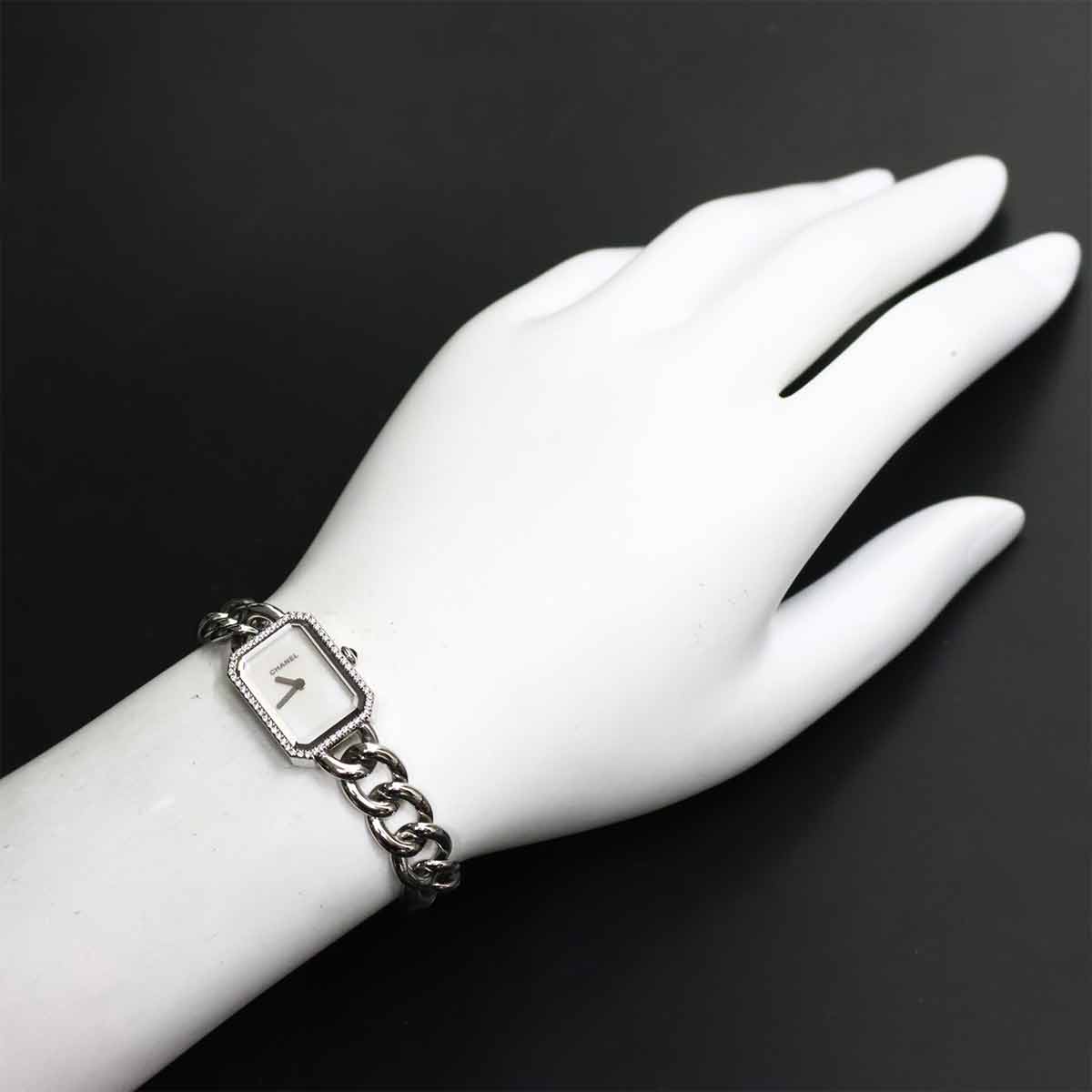 Premiere H3253 Diamond Bezel White Shell Dial Ladies Watch