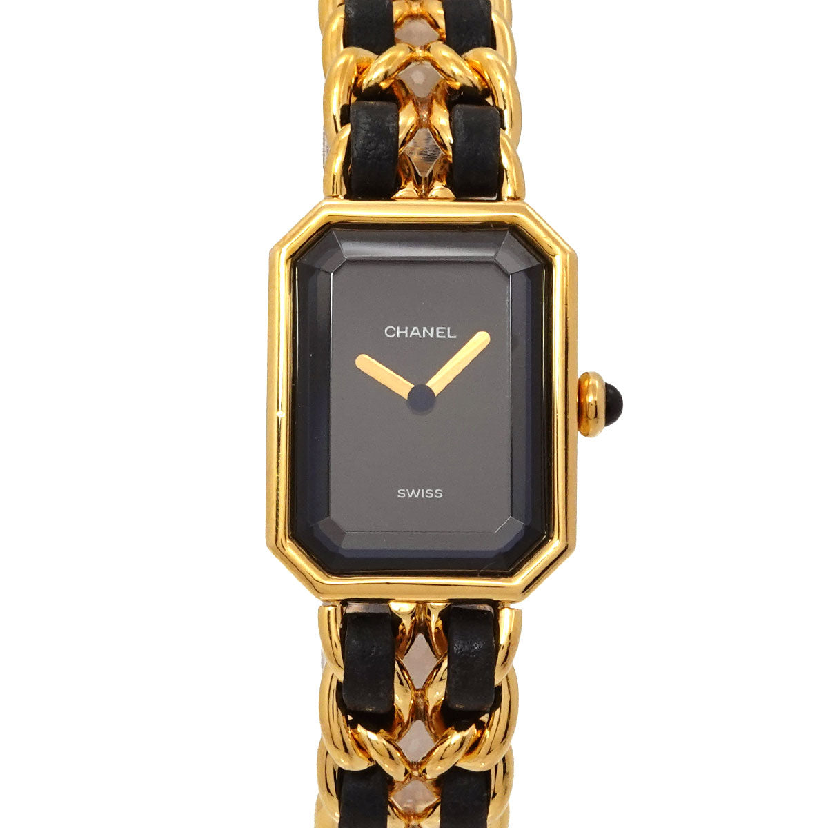 Premiere Size M H0001 Vintage Quartz Black Dial Ladies Watch