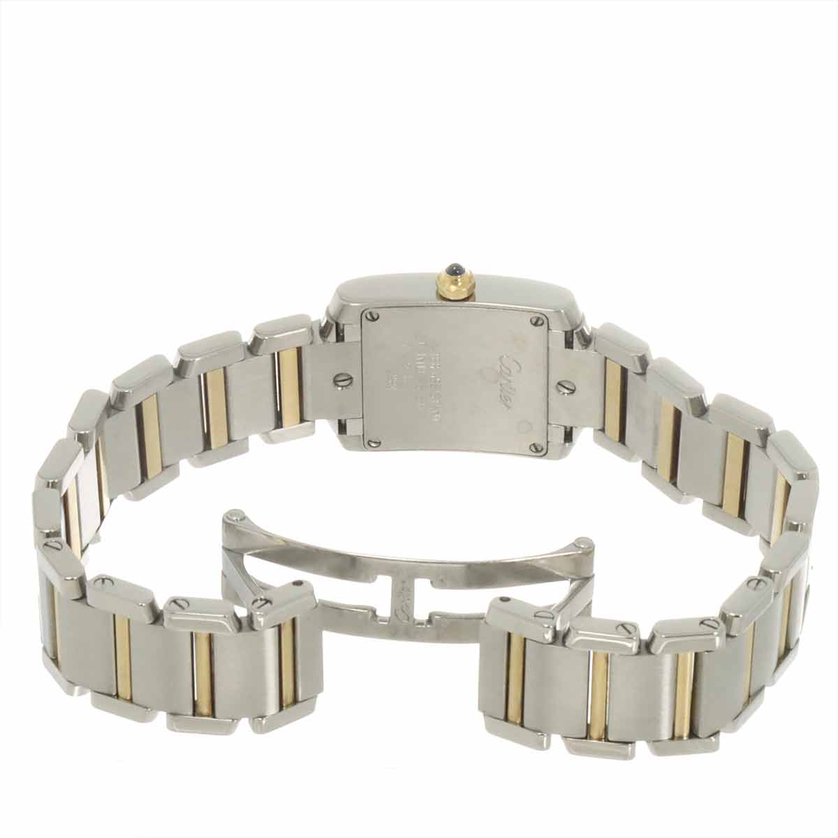 Tank Francaise SM W51007Q4 750 YG Quartz Cream Dial Ladies
