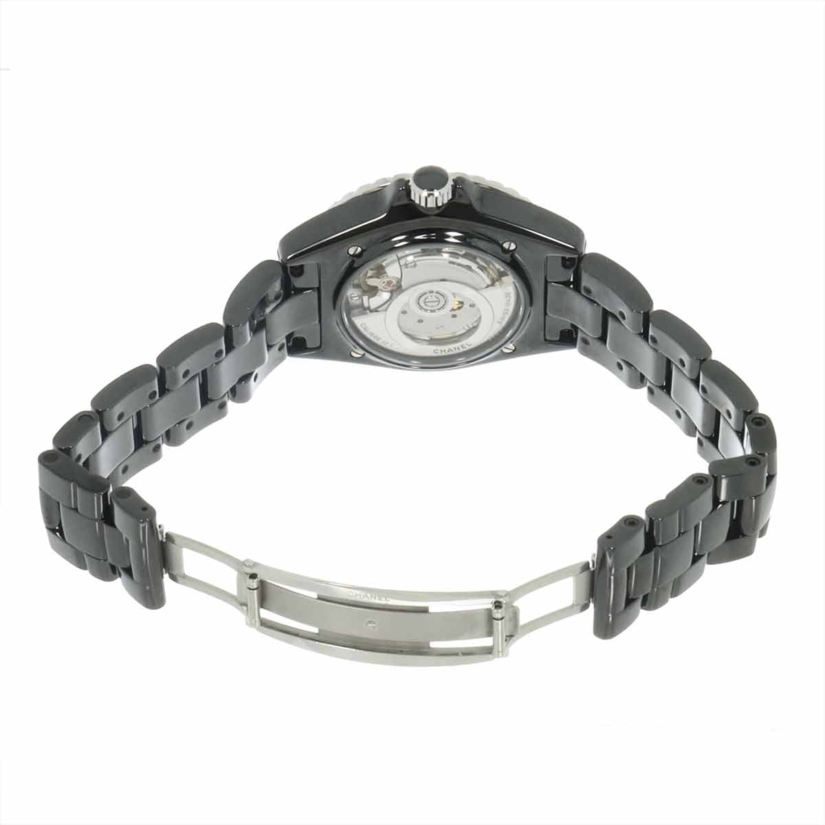 J12 H5702 38mm 12P Diamond Automatic Black Dial Mens Watch